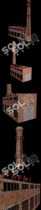 Antique Brick Boiler Room 3D model image 4