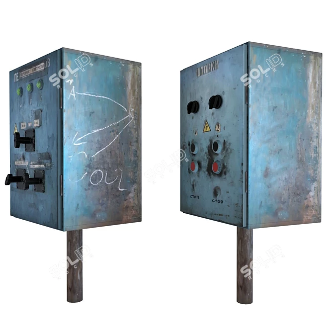 Electrical and Oxygen Panel Boxes 3D model image 3