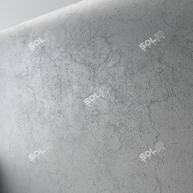 Title: Seamless PBR Concrete Plaster 3D model image 3