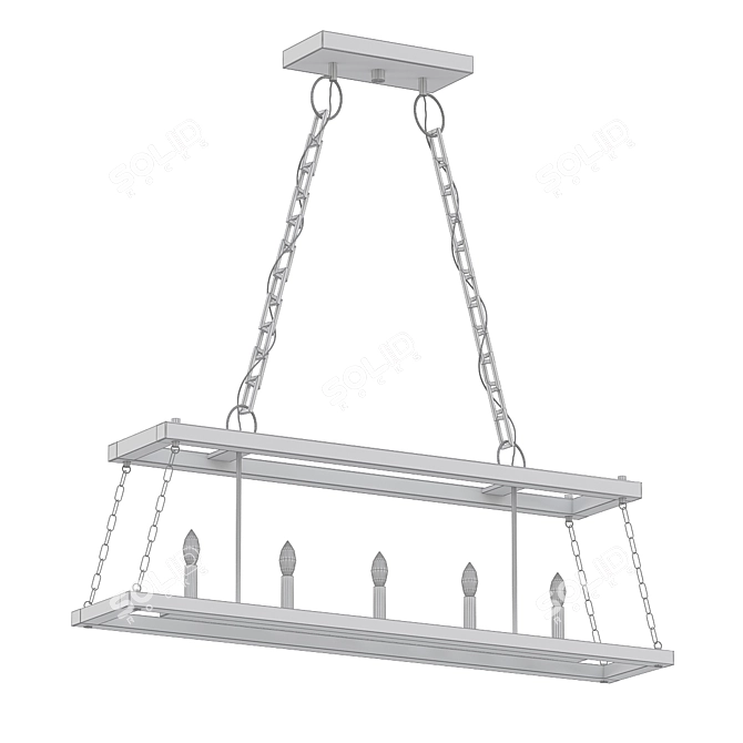 Quoizel Dwelling 5-Light Island Chandelier 3D model image 2