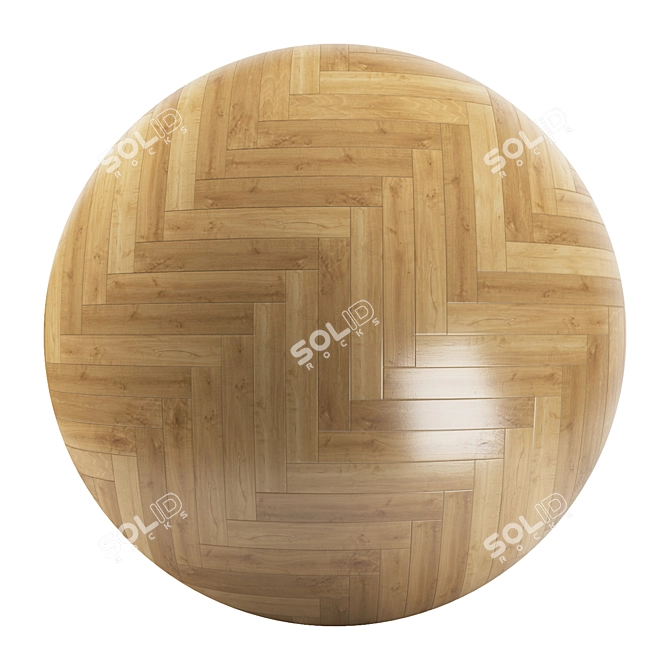 Parquet 30: Standard & Herringbone Patterns - PBR Textures & 3D Models 3D model image 2