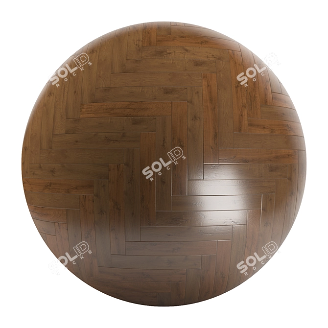 Parquet 31 - Standard & Herringbone Patterns, PBR 4k Textures 3D model image 2