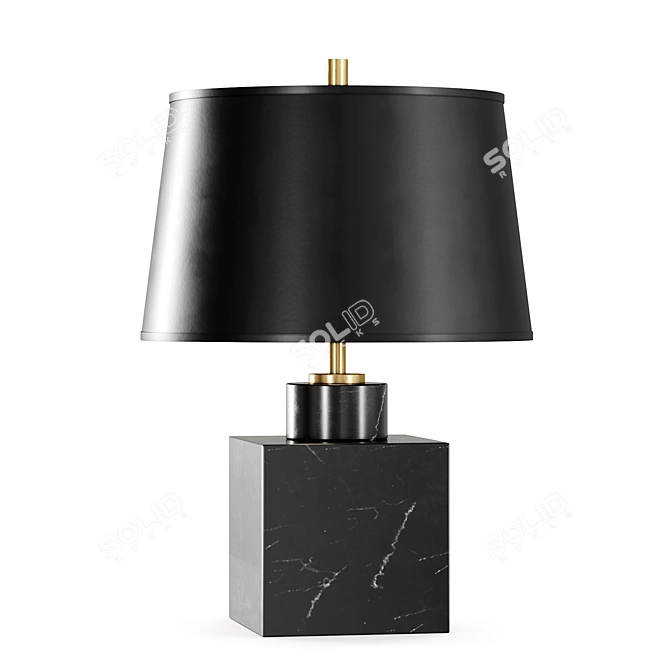 Canaan Marble Table Lamp 3D model image 2
