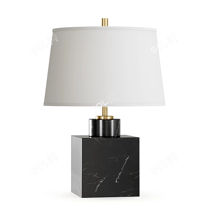 Canaan Marble Table Lamp 3D model image 3