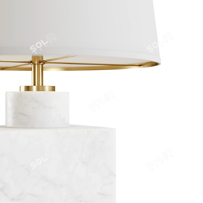 Canaan Marble Table Lamp 3D model image 5
