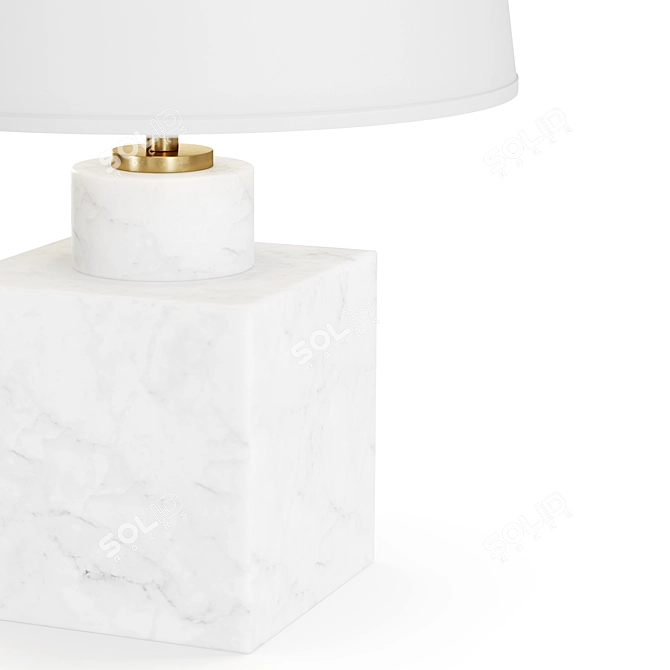 Canaan Marble Table Lamp 3D model image 6