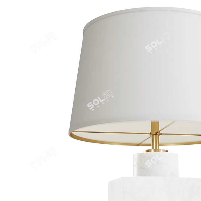 Canaan Marble Table Lamp 3D model image 7