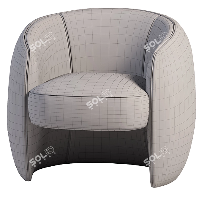 Modern Armchair 2014: Sleek Design 3D model image 4