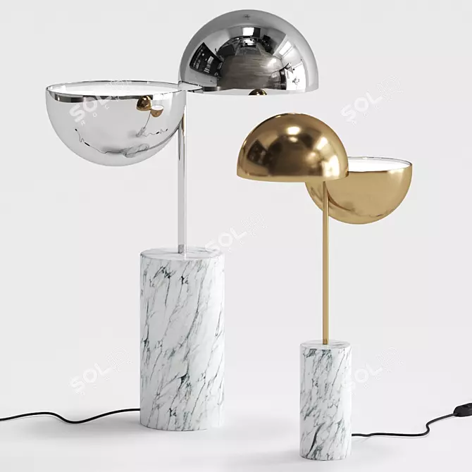 Elegant Elisabeth Table Lamp by Penta 3D model image 1