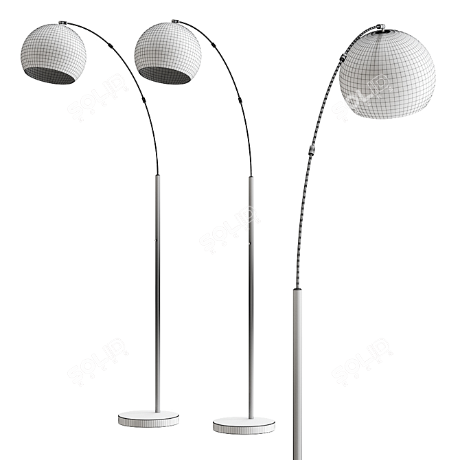 Astoria Arc Lamp: Stylish Illumination from ADS360 3D model image 2
