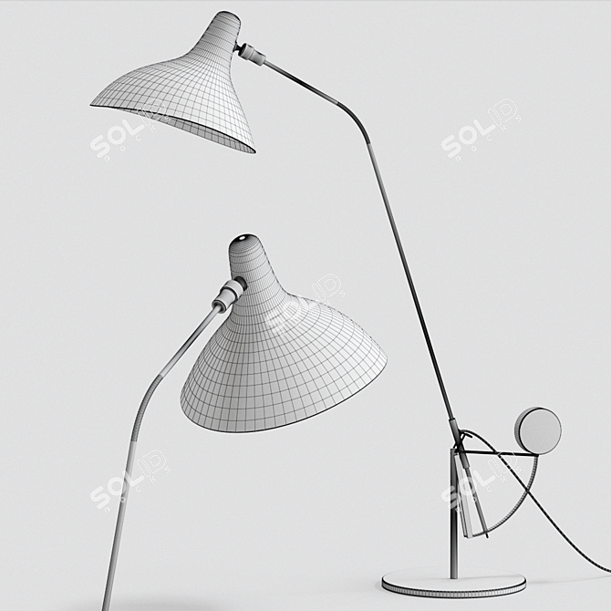 MANTIS BS3 BL Table Lamp 3D model image 3