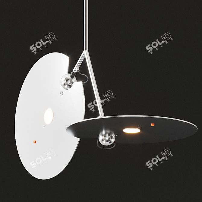 Swiss Designer OYO D Pendant 3D model image 2