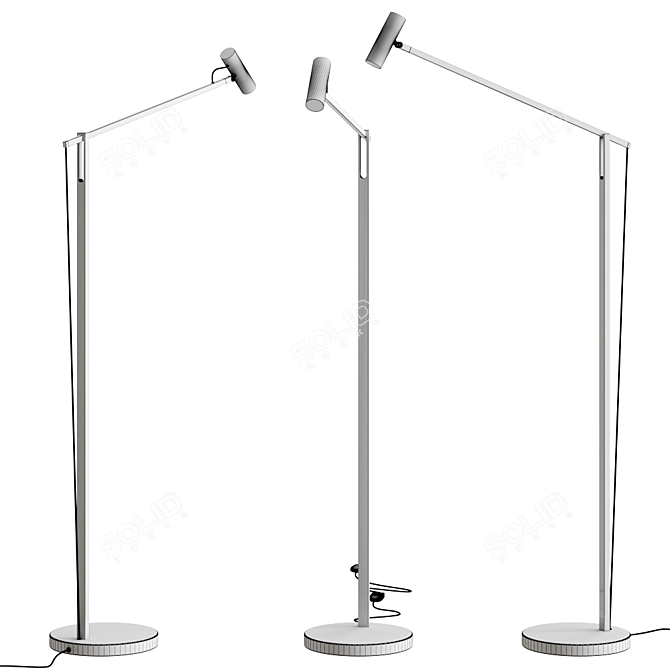 Crane LED Floor Lamp: Stylish Illumination for Modern Spaces 3D model image 2