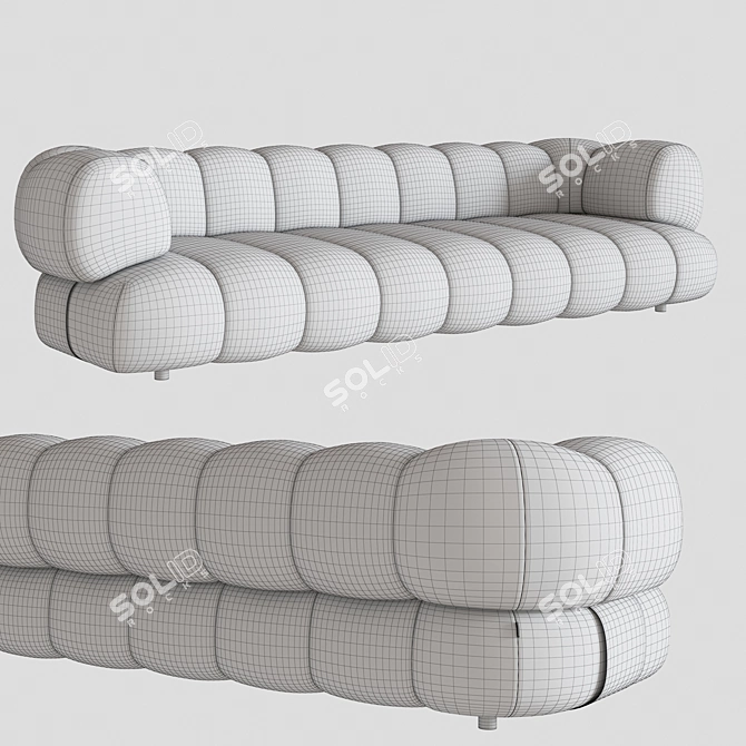 Elegant Roche Bobois Sofa 3D model image 2