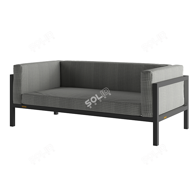 Elegant Double Sofa Legardo MEZZO 3D model image 1