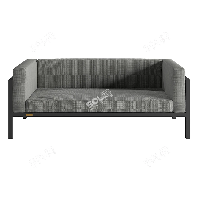 Elegant Double Sofa Legardo MEZZO 3D model image 2