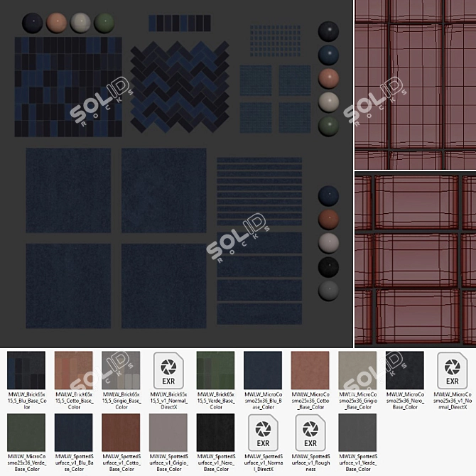 Cosmo Ceramic Tile Collection by 41zero42 3D model image 7