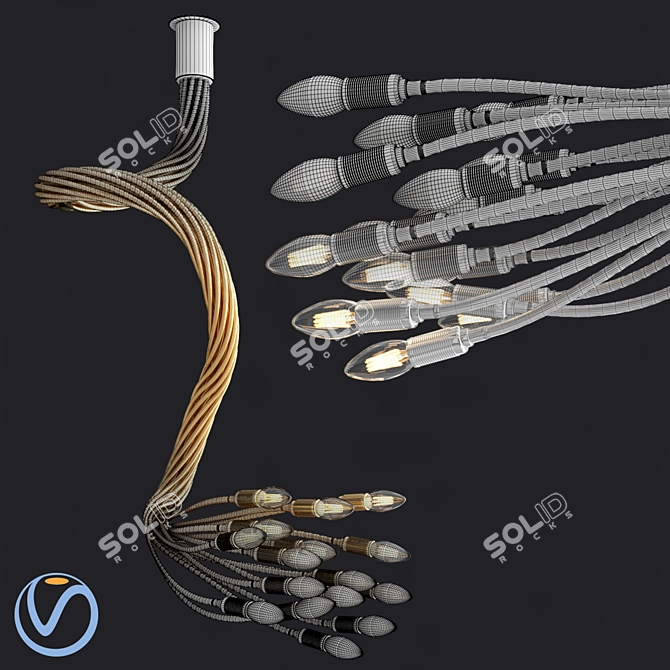 Turciù 16: Versatile Ceiling Lighting 3D model image 2