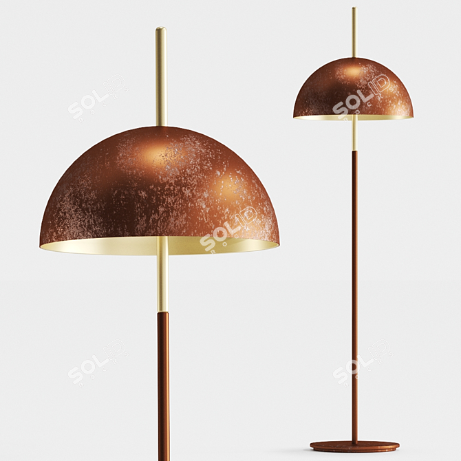 Elegant Queen Floor Lamp by Mammalampa 3D model image 1