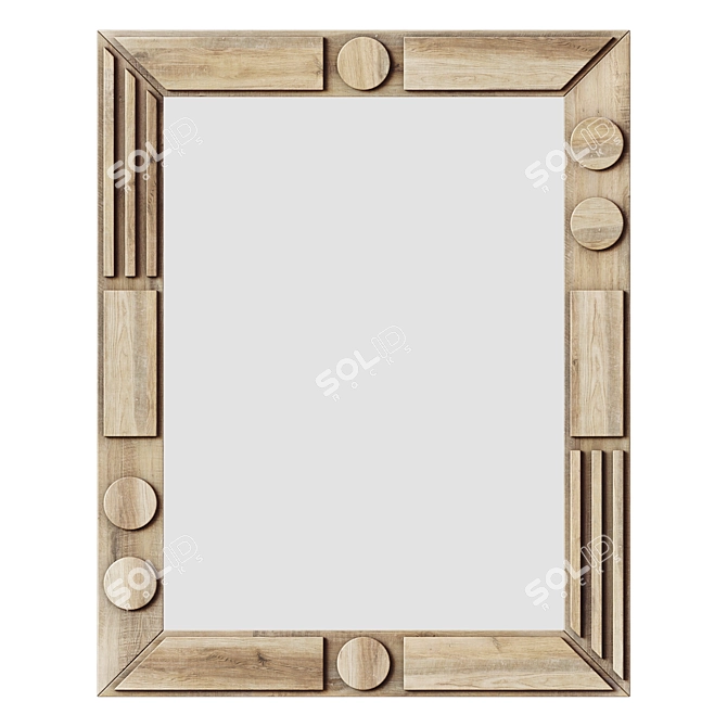 Versatile Mirror for Scandinavian, Provence, Chalet, Country, and Mediterranean Styles 3D model image 1