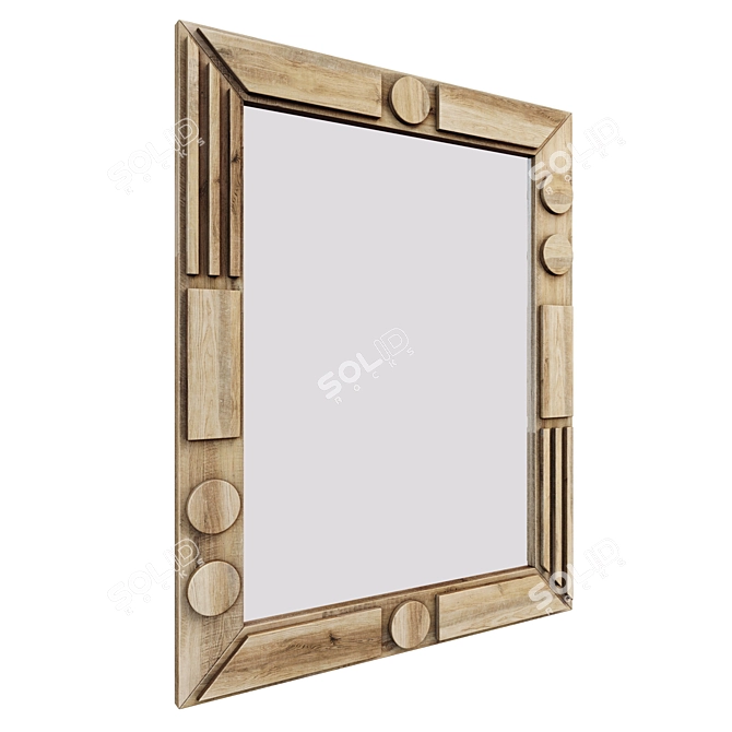 Versatile Mirror for Scandinavian, Provence, Chalet, Country, and Mediterranean Styles 3D model image 2