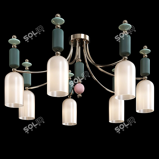 Odeon Light 4861/7C CANDY Ceiling Chandelier 3D model image 2