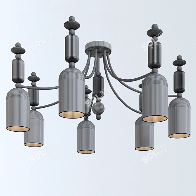 Odeon Light 4861/7C CANDY Ceiling Chandelier 3D model image 3