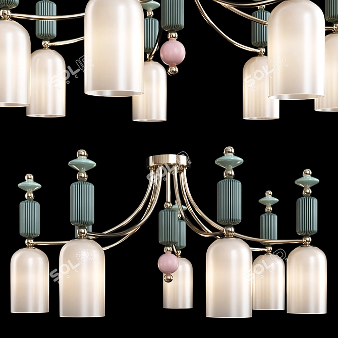 Odeon Light 4861/7C CANDY Ceiling Chandelier 3D model image 4