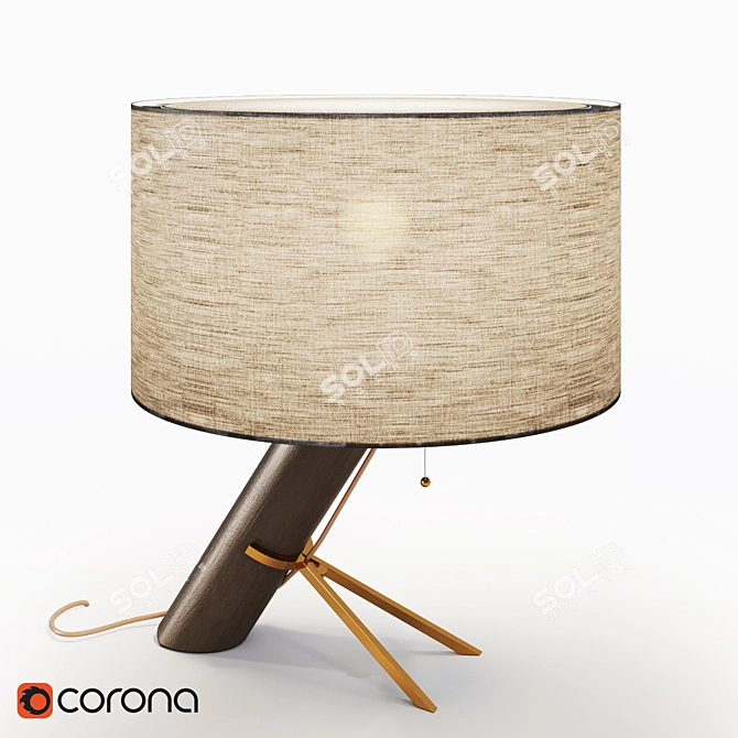 Timeless Elegance: Londres Table Lamp 3D model image 1