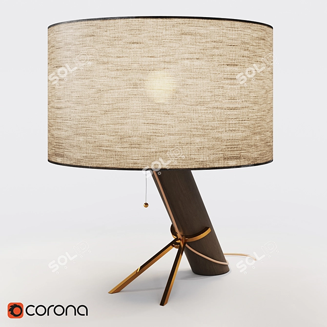 Timeless Elegance: Londres Table Lamp 3D model image 2