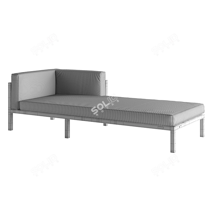 MEZZO Legardo Lounger: Ultimate Comfort & Style 3D model image 4