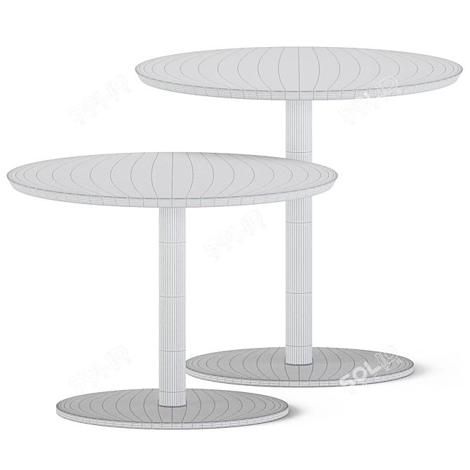 Minimalist Coffee Tables by Bentu 3D model image 2