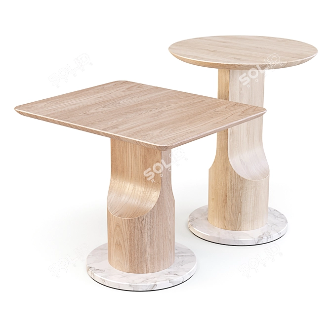 Bolia Sprout: Organic and Playful Coffee and Side Tables 3D model image 2
