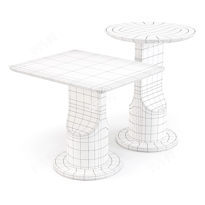 Bolia Sprout: Organic and Playful Coffee and Side Tables 3D model image 4