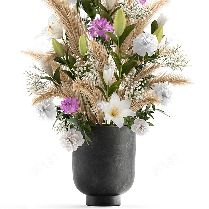 Spring Blossom Bouquet 3D model image 4