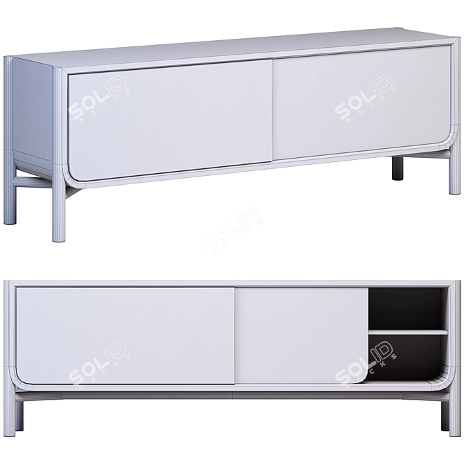 Contemporary Marius Sideboard with Spacious Design 3D model image 3