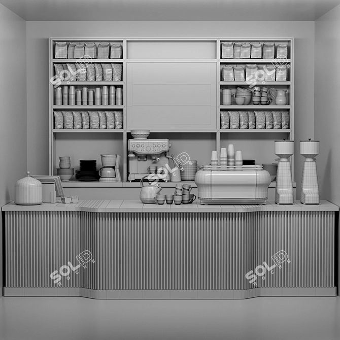 Title: 3D Max Cafe Collection: Coffee, Beans, Machine 3D model image 2