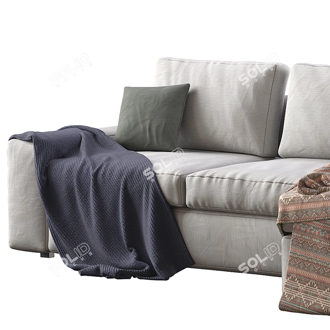 Modern Kivik Sofa: Comfortable & Stylish 3D model image 7
