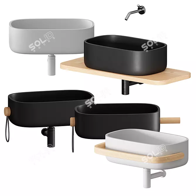 Soft Touch Washbasin by EVER Life 3D model image 3