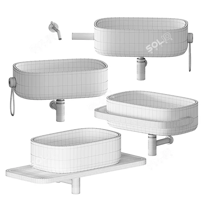 Soft Touch Washbasin by EVER Life 3D model image 5