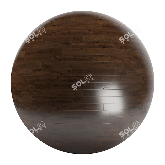 Versatile Parquet Flooring: Standard & Herringbone Patterns | 12 Planks | PBR Textures | 4K 3D model image 1