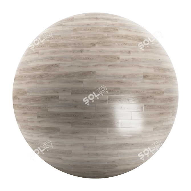 Premium Parquet Flooring: 2 Patterns, 12 Planks, PBR, 4K, Seamless 3D model image 1