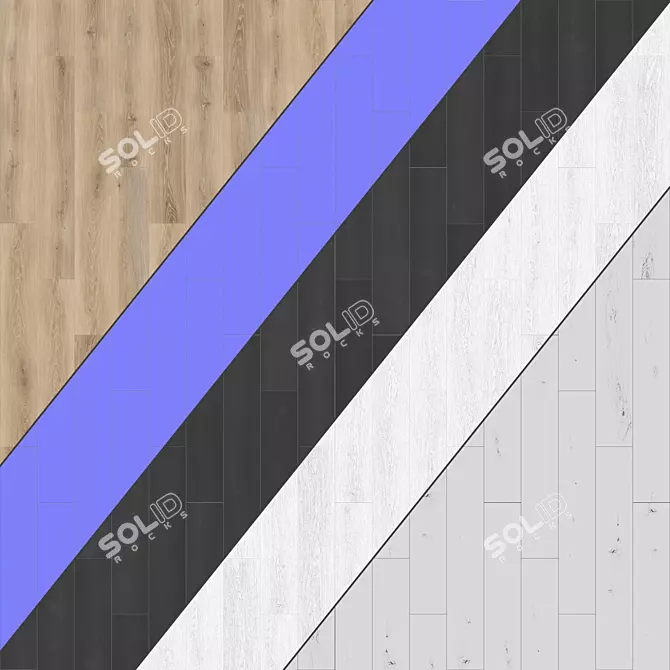 Parquet 39: Standard & Herringbone Patterns | PBR 4k 3D model image 3