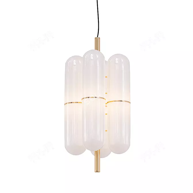 Elegant Charlotte M Pendant Lamp 3D model image 1