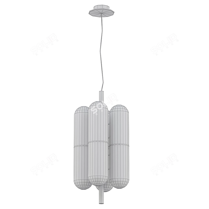 Elegant Charlotte M Pendant Lamp 3D model image 2