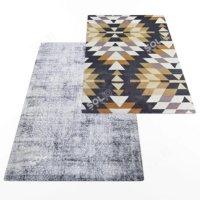 Modern Style Rug Collection 3D model image 2