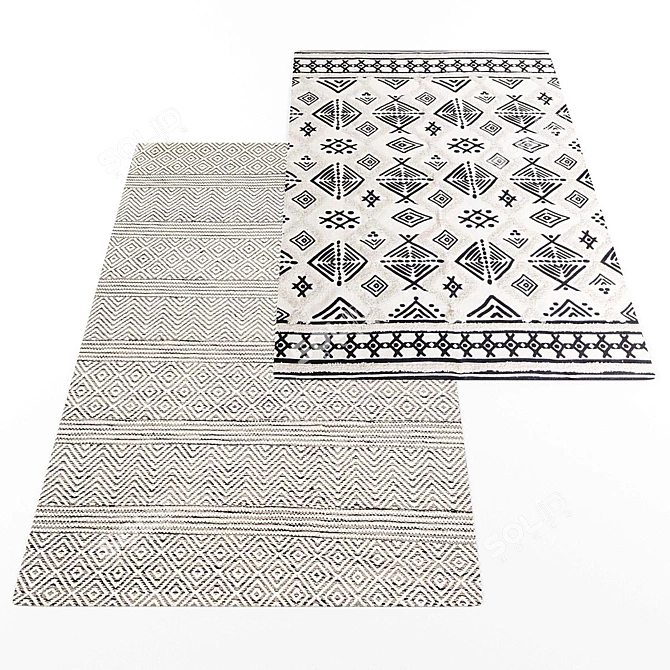 Modern Style Rug Collection 3D model image 3