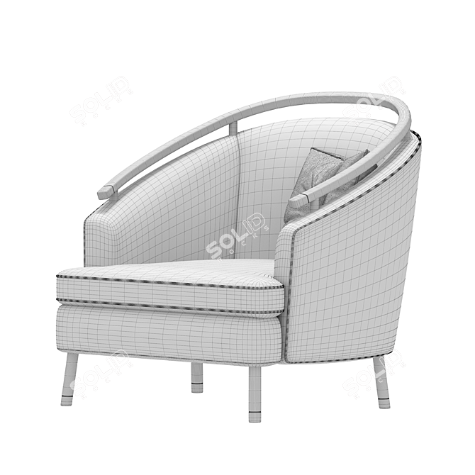 Corona Render Armchair 3D model image 3