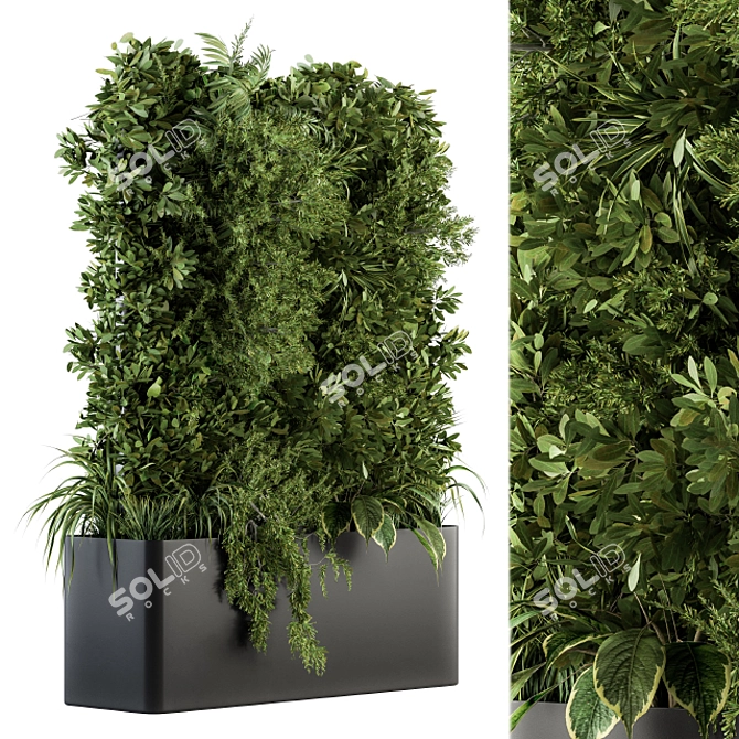 Green Oasis Deluxe Outdoor Plant Set 3D model image 1