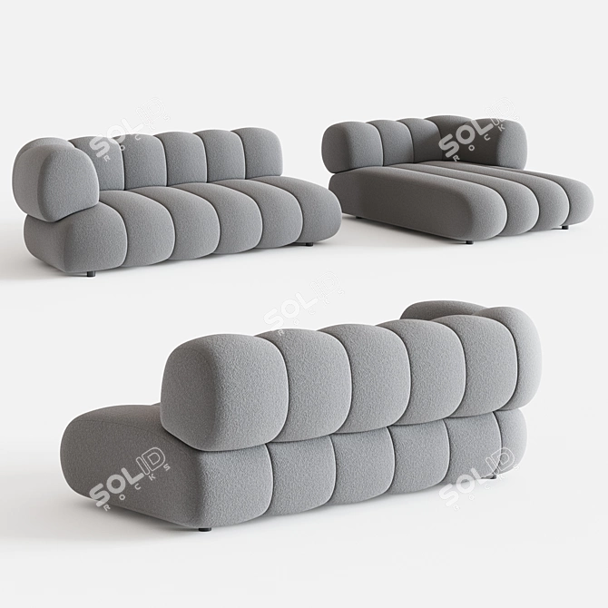 Contemporary INTERMEDE Modular Sofa 3D model image 2